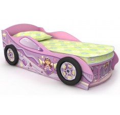 Кровать для девочки Машинка Briz Pink 6 розовая