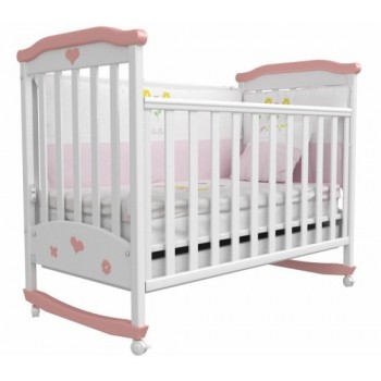 Детская кроватка Амурчик розовая